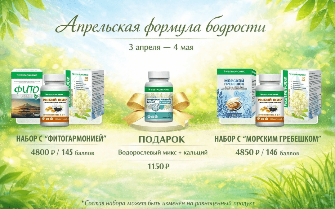 НАБОР «АПРЕЛЬСКАЯ ФОРМУЛА БОДРОСТИ»
