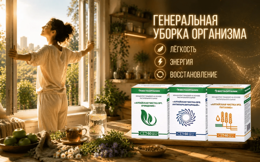 Уже в продаже! Новинка от «Веста Органик» – системная программа оздоровления «Алтайская чистка».